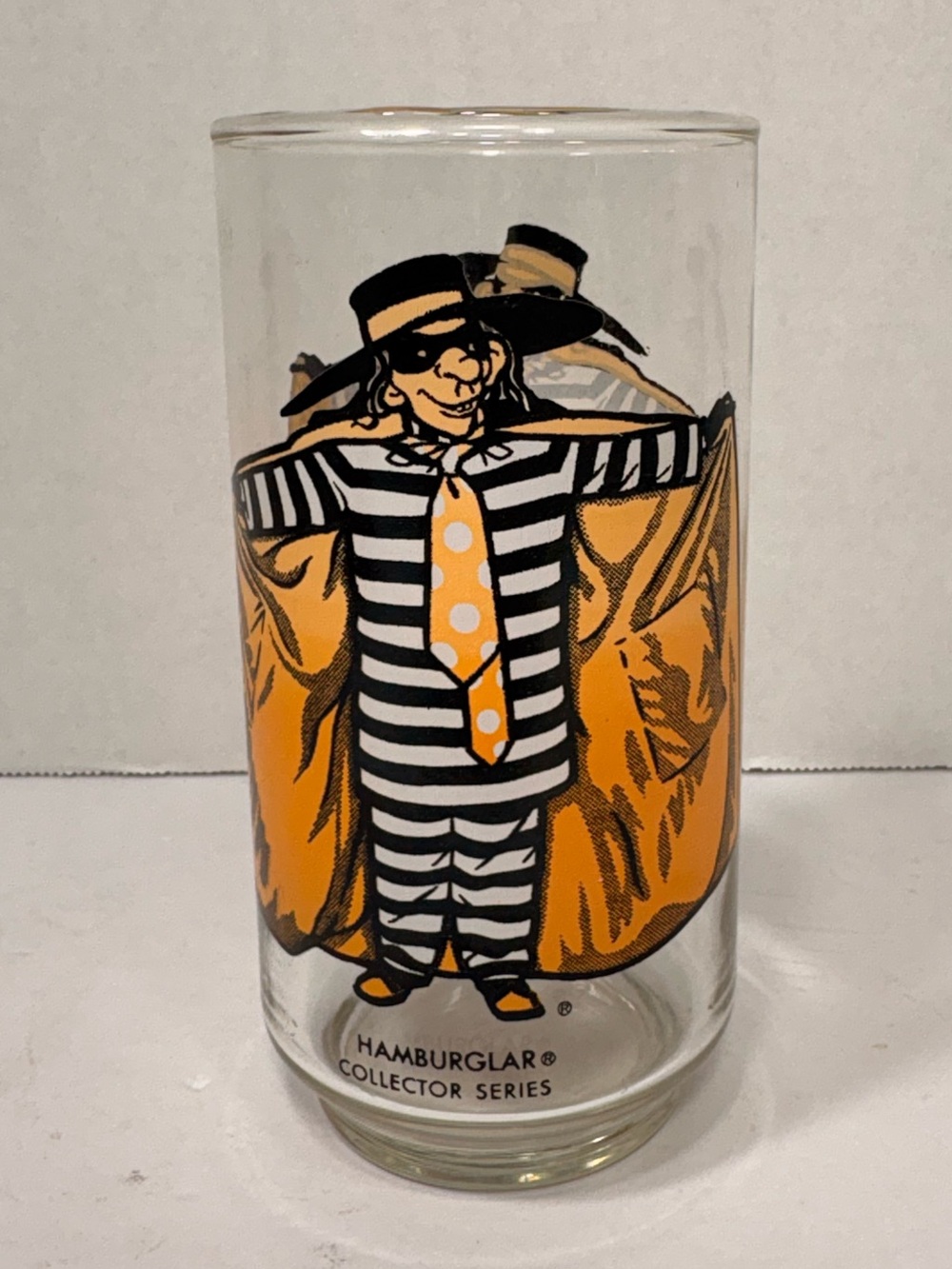 Vintage McDonald’s Hamburglar Collector Series Glass 1970s